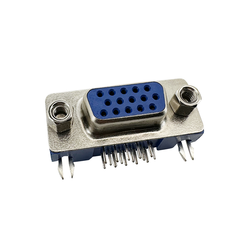 HDR 3 Row D-SUB Connector,15P Female,Right angle,3.08mm:ERYAYD15