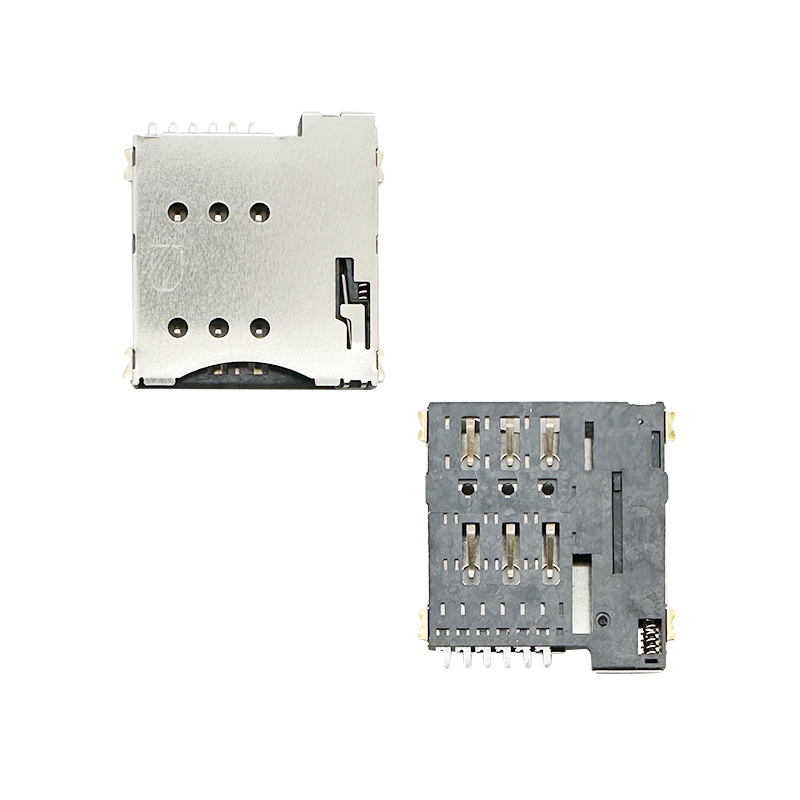 Micro SIM Card Connector PUSH PUSH 6P Or 6P 1PH1.35mm:ERYAYIM-069