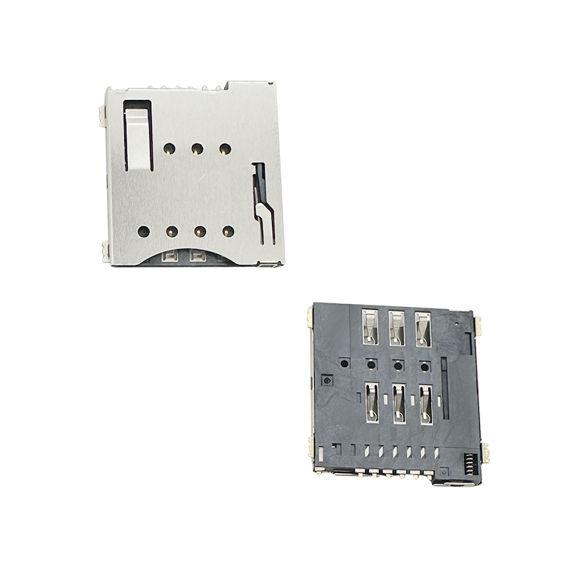 Micro SIM Card Connector;PUSH PUSH,6P 1P Or 8P 1P,H1.50mm:ERYAYIM-090