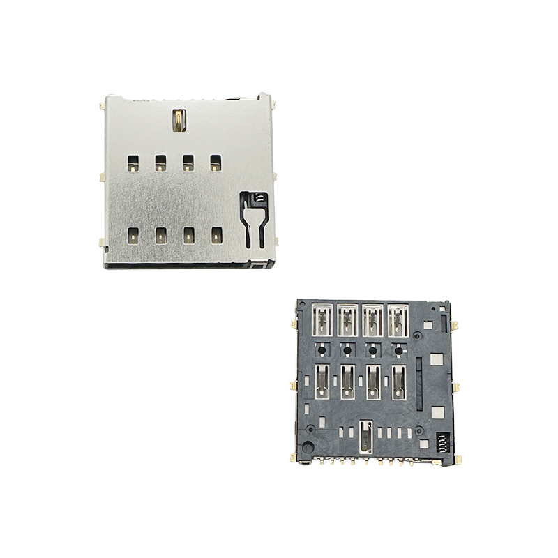 Micro SIM Card Connector,8P-1P With Switch,PUSH PUSH,H1.56mm :ERYAYIM-094