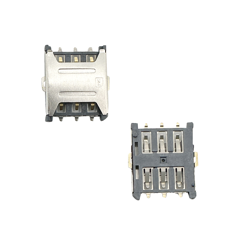 Nano SIM Card Connector PUSH PULL 6Pin H1.35mm :ERYAYIM-076